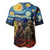 New Zealand and Australia ANZAC Day Baseball Jersey Kiwi Bird and Kangaroo Soldier Starry Night Style LT03 - Polynesian Pride