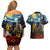 New Zealand and Australia ANZAC Day Couples Matching Off Shoulder Short Dress and Hawaiian Shirt Kiwi Bird and Kangaroo Soldier Starry Night Style LT03 - Polynesian Pride