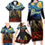 New Zealand and Australia ANZAC Day Family Matching Long Sleeve Bodycon Dress and Hawaiian Shirt Kiwi Bird and Kangaroo Soldier Starry Night Style LT03 - Polynesian Pride