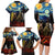 New Zealand and Australia ANZAC Day Family Matching Long Sleeve Bodycon Dress and Hawaiian Shirt Kiwi Bird and Kangaroo Soldier Starry Night Style LT03 - Polynesian Pride