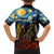 New Zealand and Australia ANZAC Day Family Matching Off Shoulder Long Sleeve Dress and Hawaiian Shirt Kiwi Bird and Kangaroo Soldier Starry Night Style LT03 - Polynesian Pride