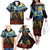 New Zealand and Australia ANZAC Day Family Matching Off Shoulder Long Sleeve Dress and Hawaiian Shirt Kiwi Bird and Kangaroo Soldier Starry Night Style LT03 - Polynesian Pride