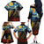 New Zealand and Australia ANZAC Day Family Matching Off Shoulder Long Sleeve Dress and Hawaiian Shirt Kiwi Bird and Kangaroo Soldier Starry Night Style LT03 - Polynesian Pride