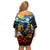 New Zealand and Australia ANZAC Day Family Matching Off Shoulder Short Dress and Hawaiian Shirt Kiwi Bird and Kangaroo Soldier Starry Night Style LT03 - Polynesian Pride