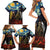 New Zealand and Australia ANZAC Day Family Matching Short Sleeve Bodycon Dress and Hawaiian Shirt Kiwi Bird and Kangaroo Soldier Starry Night Style LT03 - Polynesian Pride