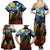 New Zealand and Australia ANZAC Day Family Matching Summer Maxi Dress and Hawaiian Shirt Kiwi Bird and Kangaroo Soldier Starry Night Style LT03 - Polynesian Pride