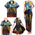 New Zealand and Australia ANZAC Day Family Matching Tank Maxi Dress and Hawaiian Shirt Kiwi Bird and Kangaroo Soldier Starry Night Style LT03 - Polynesian Pride