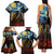 New Zealand and Australia ANZAC Day Family Matching Tank Maxi Dress and Hawaiian Shirt Kiwi Bird and Kangaroo Soldier Starry Night Style LT03 - Polynesian Pride