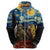 New Zealand and Australia ANZAC Day Hoodie Kiwi Bird and Kangaroo Soldier Starry Night Style LT03 - Polynesian Pride