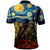 New Zealand and Australia ANZAC Day Polo Shirt Kiwi Bird and Kangaroo Soldier Starry Night Style LT03 - Polynesian Pride