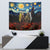 New Zealand and Australia ANZAC Day Tapestry Kiwi Bird and Kangaroo Soldier Starry Night Style LT03 - Polynesian Pride