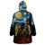 New Zealand and Australia ANZAC Day Wearable Blanket Hoodie Kiwi Bird and Kangaroo Soldier Starry Night Style LT03 - Polynesian Pride