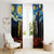 New Zealand and Australia ANZAC Day Window Curtain Kiwi Bird and Kangaroo Soldier Starry Night Style LT03 - Polynesian Pride