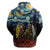 New Zealand and Australia ANZAC Day Zip Hoodie Kiwi Bird and Kangaroo Soldier Starry Night Style LT03 - Polynesian Pride