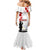 Tokelau ANZAC Day Mermaid Dress Lest We Forget Red Poppy Flowers and Soldier LT03 - Polynesian Pride