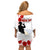 Tokelau ANZAC Day Off Shoulder Short Dress Lest We Forget Red Poppy Flowers and Soldier LT03 - Polynesian Pride