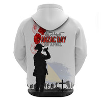 Tokelau ANZAC Day Zip Hoodie Lest We Forget Red Poppy Flowers and Soldier LT03 - Polynesian Pride