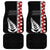 New Zealand ANZAC Day Car Mats Soldier Silver Fern with Red Poppies Flower Maori Style LT03 - Polynesian Pride