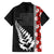 New Zealand ANZAC Day Family Matching Off Shoulder Maxi Dress and Hawaiian Shirt Soldier Silver Fern with Red Poppies Flower Maori Style LT03 - Polynesian Pride