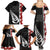 New Zealand ANZAC Day Family Matching Summer Maxi Dress and Hawaiian Shirt Soldier Silver Fern with Red Poppies Flower Maori Style LT03 - Polynesian Pride