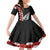 New Zealand ANZAC Day Kid Short Sleeve Dress Soldier Silver Fern with Red Poppies Flower Maori Style LT03 KID Black - Polynesian Pride