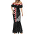 New Zealand ANZAC Day Mermaid Dress Soldier Silver Fern with Red Poppies Flower Maori Style LT03 - Polynesian Pride