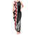 New Zealand ANZAC Day Tank Maxi Dress Soldier Silver Fern with Red Poppies Flower Maori Style LT03 Women Black - Polynesian Pride