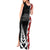 New Zealand ANZAC Day Tank Maxi Dress Soldier Silver Fern with Red Poppies Flower Maori Style LT03 - Polynesian Pride