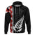 New Zealand ANZAC Day Zip Hoodie Soldier Silver Fern with Red Poppies Flower Maori Style LT03 Pullover Hoodie Black - Polynesian Pride