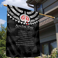 New Zealand ANZAC Day Garden Flag Lest We Forget Haka Dance Respect LT03 - Polynesian Pride