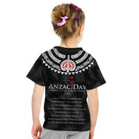 New Zealand ANZAC Day Kid T Shirt Lest We Forget Haka Dance Respect LT03 - Polynesian Pride