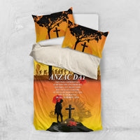 New Zealand and Australia ANZAC Day Bedding Set Gallipoli Lest We Forget LT03 US Twin 172cm x 218cm Yellow - Polynesian Pride