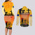New Zealand and Australia ANZAC Day Couples Matching Long Sleeve Bodycon Dress and Long Sleeve Button Shirt Gallipoli Lest We Forget LT03 - Polynesian Pride