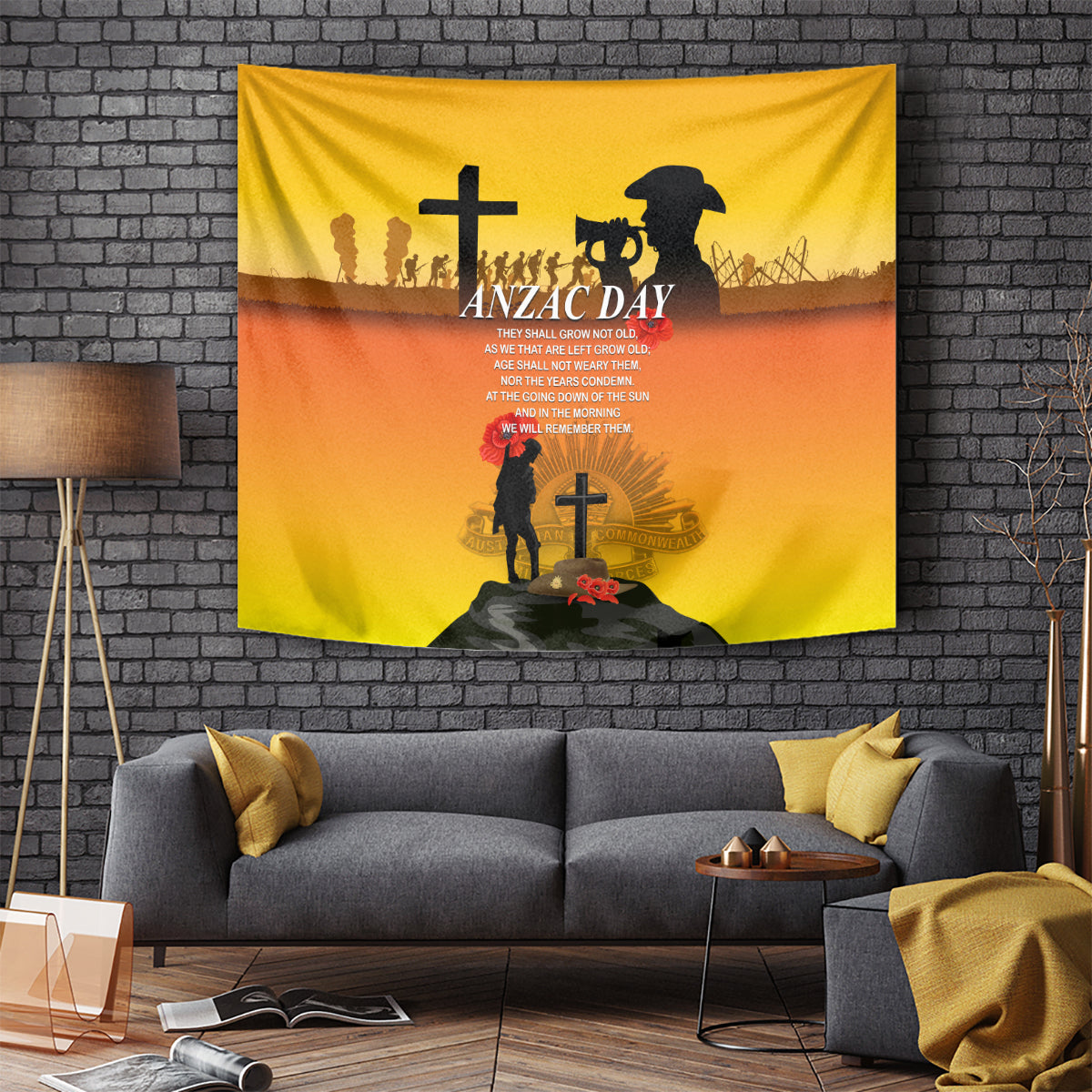 New Zealand and Australia ANZAC Day Tapestry Gallipoli Lest We Forget LT03 - Polynesian Pride