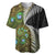 New Zealand Baseball Jersey Koru Abstract Art and Silver Fern Maori Pattern LT03 Green - Polynesian Pride