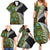 New Zealand Family Matching Summer Maxi Dress and Hawaiian Shirt Koru Abstract Art and Silver Fern Maori Pattern LT03 - Polynesian Pride