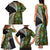 New Zealand Family Matching Tank Maxi Dress and Hawaiian Shirt Koru Abstract Art and Silver Fern Maori Pattern LT03 - Polynesian Pride