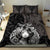 Custom New Zealand Women's Day Bedding Set Maori Tribal Girl and Silver Fern Pattern