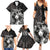 Custom New Zealand Women's Day Family Matching Summer Maxi Dress and Hawaiian Shirt Maori Tribal Girl and Silver Fern Pattern LT03 - Polynesian Pride