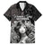 Custom New Zealand Women's Day Family Matching Summer Maxi Dress and Hawaiian Shirt Maori Tribal Girl and Silver Fern Pattern LT03 Dad's Shirt - Short Sleeve Black - Polynesian Pride