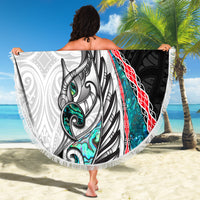 New Zealand Beach Blanket Manaia Fern and Koru Maori Pattern LT03 - Polynesian Pride
