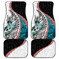 New Zealand Car Mats Manaia Fern and Koru Maori Pattern LT03 - Polynesian Pride