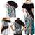 New Zealand Family Matching Off Shoulder Maxi Dress and Hawaiian Shirt Manaia Fern and Koru Maori Pattern LT03 - Polynesian Pride