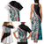 New Zealand Family Matching Tank Maxi Dress and Hawaiian Shirt Manaia Fern and Koru Maori Pattern LT03 - Polynesian Pride