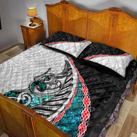 New Zealand Quilt Bed Set Manaia Fern and Koru Maori Pattern