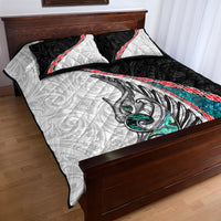 New Zealand Quilt Bed Set Manaia Fern and Koru Maori Pattern