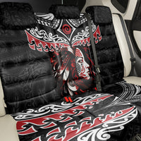 New Zealand Maori Girl Back Car Seat Cover Silver Fern and Koru Pattern LT03
