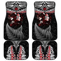New Zealand Maori Girl Car Mats Silver Fern and Koru Pattern LT03 - Polynesian Pride