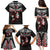 New Zealand Maori Girl Family Matching Puletasi and Hawaiian Shirt Silver Fern and Koru Pattern LT03 - Polynesian Pride