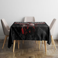 New Zealand Maori Girl Tablecloth Silver Fern and Koru Pattern LT03 - Polynesian Pride